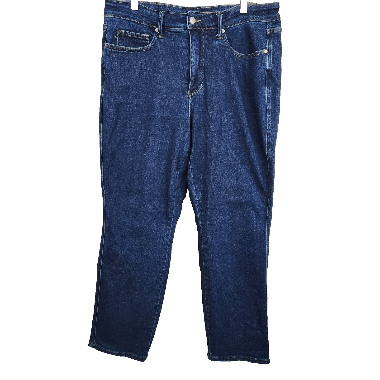 JUDY BLUE McKenzie High Rise Tummy Control Straight Leg Blue Jeans SZ 16W 88575