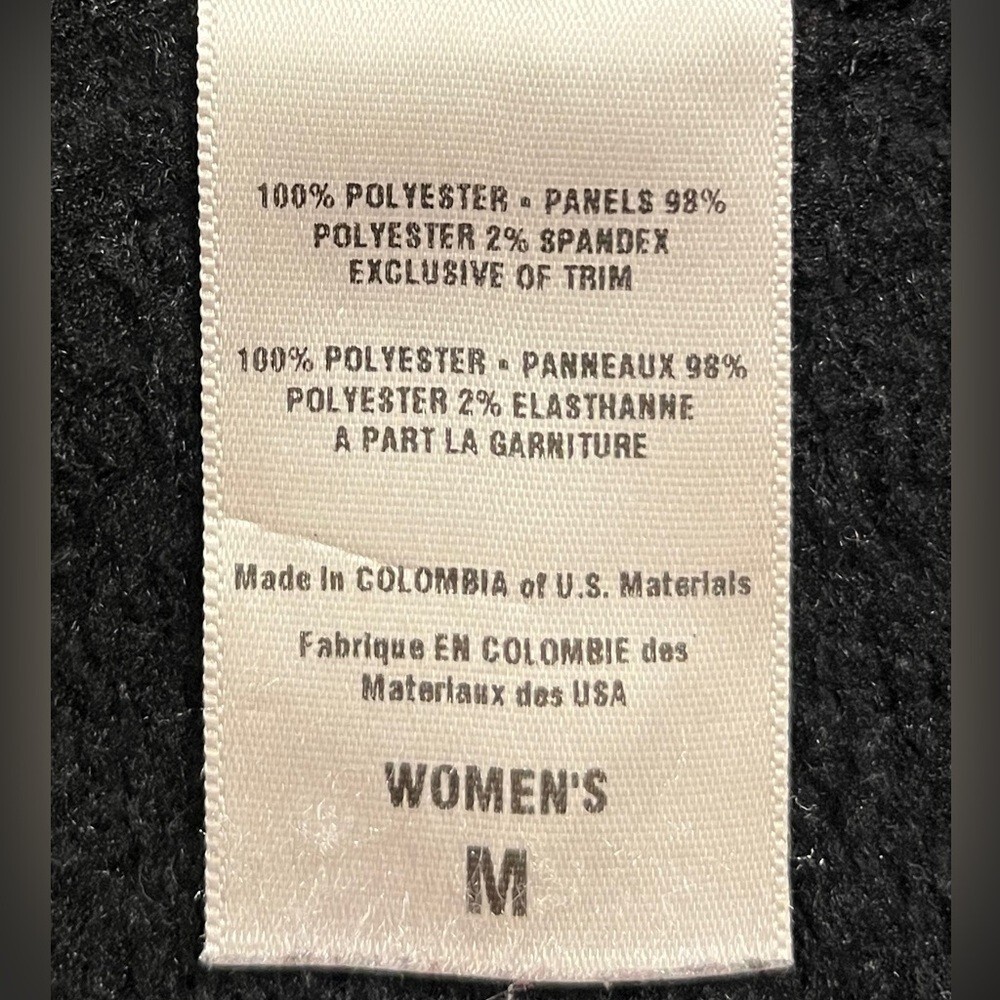 VTG Patagonia Vest Full Zip Fleece with Merrell Logo Black USA Women's Medium thumbnail 11