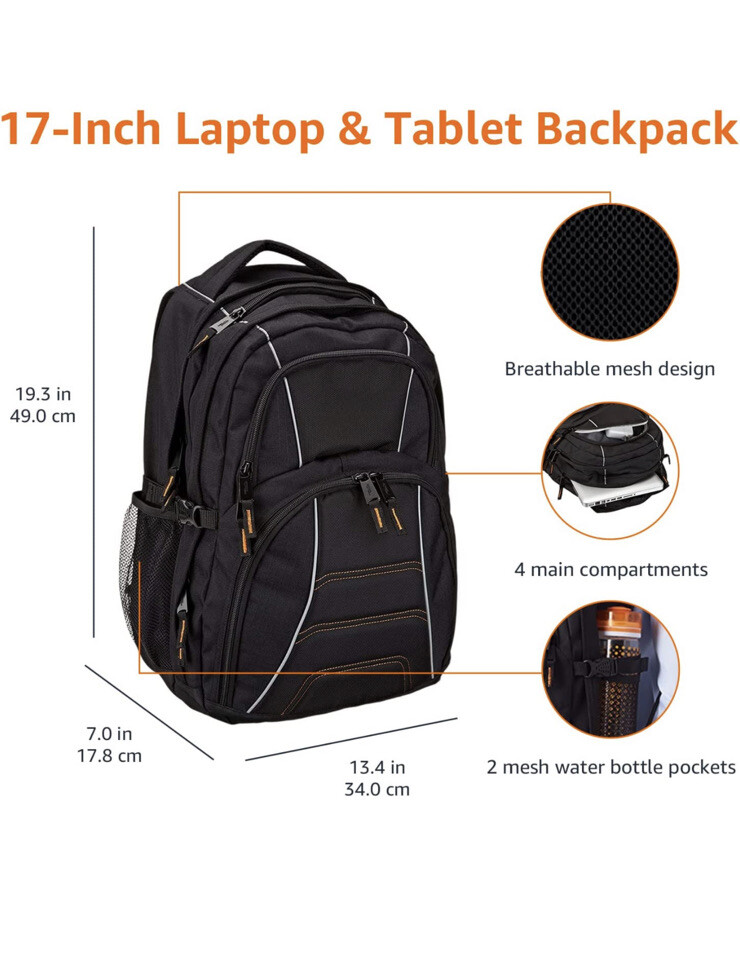 AmazonBasics Backpack for Laptops Up To 17" AmazonBasics Backpack for Laptops Up To 17"