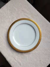Noritake 4167 Crestwood Gold 8 1/4" Salad Plate GUC SEE PICTURES