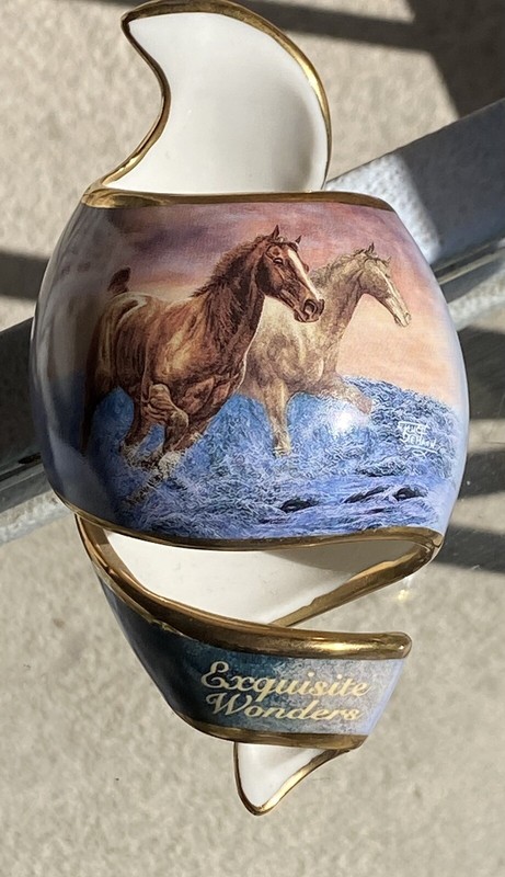 Horse Ornament Bradford 99122 Free As The Wind Exquisite Wonder DeHaan Porcelain