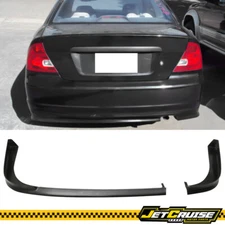 Fits 01-03 Honda Civic Coupe 2Door TR Style Rear Bumper Lip Spoiler Unpainted PU