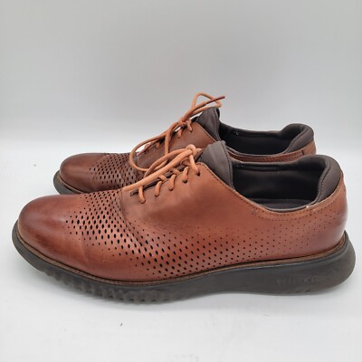 Cole Haan 2.Zerogrand Laser Wingtip Oxford Leather Dress Shoes Men