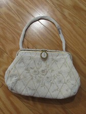 Vintage Delill Ladies Beaded Evening Bag Purse Hand Made in France
