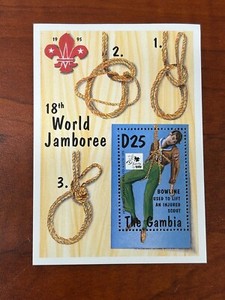 VINTAGE CLASSICS - Gambia 1995 Boy Scouts - Souvenir Stamp sheet Scott 1641 MNH