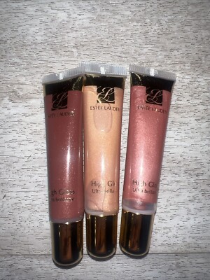 3xESTEE LAUDER High Gloss Ultra Brilliance 06 JEWEL lip .27 fl oz 7 mL ea NEW