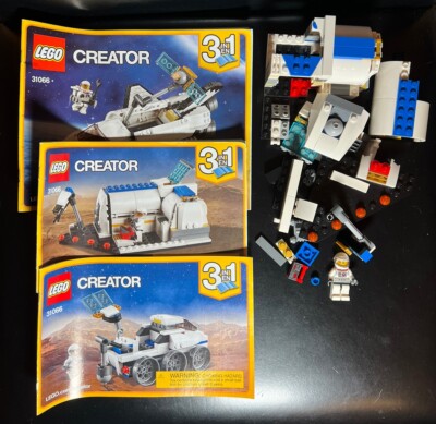 LEGO CREATOR SPACE SHUTTLE EXPLORER #31066 3 in 1 SET - INCOMPLETE