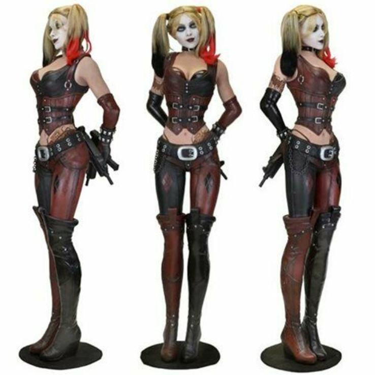 Rubies Harley Quinn OPP dameskostuum, digitaal bedrukte jas en broek, officieel DC Comics