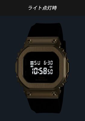 時計 CASIO G-SHOCK GM-S5600UGB-1JF Casio G-SHOCK GM-S5600UGB-1JF Metal Case Gold Digital LED Light