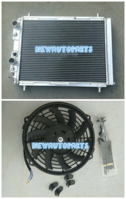 Aluminum Radiator +Fan For 87-95 LANCIA DELTA HF INTEGRALE 8V/16V/EVO 2.0L TURBO
