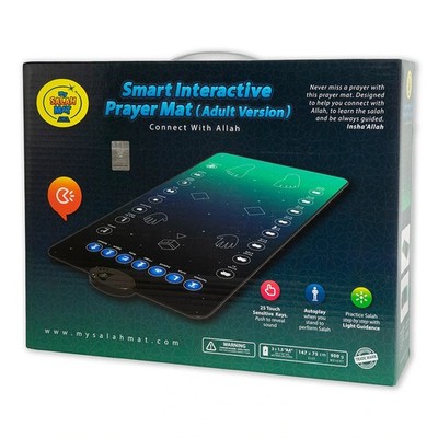 My Salah Mat Adults: Smart Interactive Prayer Rug with Speaker & 25 Touch Keys