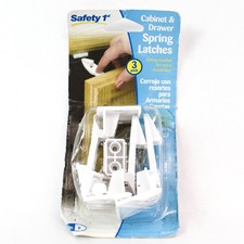 Safety 1st 3 Pack Spring Latches for Cabinets  Drawers - Baby Proofing