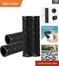 4 Pack Soft Rubber Bike Handle Grips   Ultimate Safety for Kids  Scooters