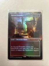 Sacred Foundry (Borderless) Ravnica Remastered Foil