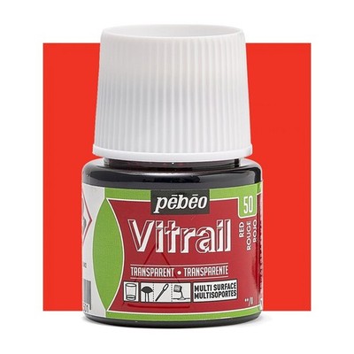 Pebeo Vitrail Glass Paint 45ml, Selection of Colours & Mediums