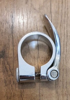 Gary Fisher Schnellspanner Sattelstützenklemme aus poliertem Aluminium (35 mm) GEBRAUCHT