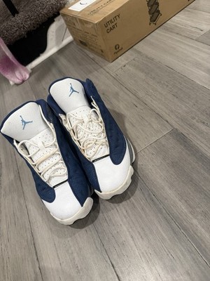 Jordan Air Jordan 13 Retro Flint Navy White Mid Top Men's Sneakers 414571-404