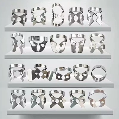 Dental Rubber Dam Clamps Stainless Steel Endodontic Restorative Barrier