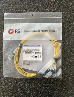FS CONNECTIVITY MTP/MPO 8 FIBER BREAKOUT KABELBÄUME 2M 