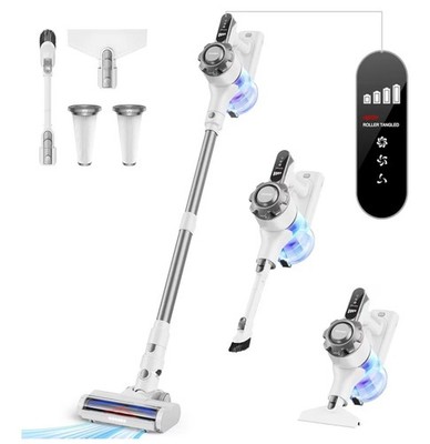 Cordless Vacuum Cleaner, 8-in-1 Lightweight Stick Vacuum with 45mins Runtime 