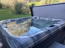 Best buys Oceania Hot Tub Spa Set with Cover, Steps & Air source heat pump