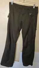 Ladies Vtg Nike Fit Dry Pants Size XS Nylon Blend Jogger Pants Olive Green