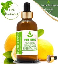 Pure Herbs Lemon Eucalyptus 100 Eucalyptus Citriodora Essential Oil Glass aA324