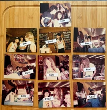 (10) Rare Photos METALLICA 1986 Master of Puppets Autograph Session Ft Worth  Tx