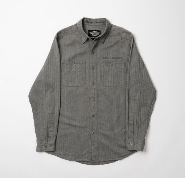 Men Harley Davidson Shirt Grey 38 / M / 46