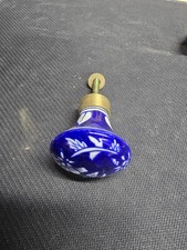 Floral Navy Blue With White Ceramic Knob SGA-...