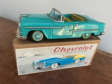 Vintage Ichiko Tin Litho CHEVROLET 2-door Convertible W/BOX (NICE!) 1955