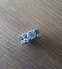 Pandora Charm, 925 Silber, Blume Mit Ranke