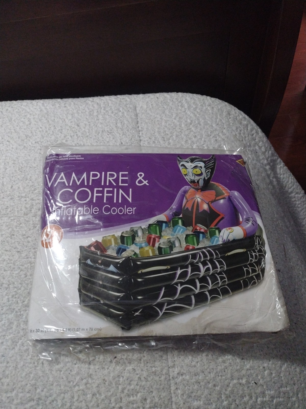 Halloween Inflatable Dracula Coffin Cooler for Drinks