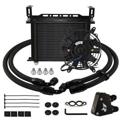 30 REIHIGER MOTORÖLKÜHLER KIT FÜR CHEVROLET KORVETTE C5 C6 C7 LS1 LS2+7 '' LÜFTER