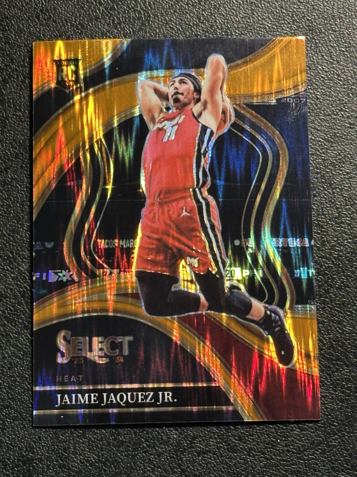 Jaime Jaquez Jr 2023-24 Select NBA Courtside Orange Flash #300 Rookie Heat