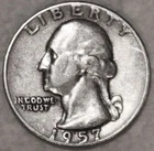 1957-P Washington Quarter - VF - #2311A