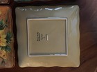 Set Of 4 Terra Cotta Sunflower Hand Painted 9” X 9” Square Dinner Plate. — photo 6