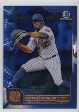 2022 Bowman Chrome Sapphire Edition Francisco Lindor #73 17yt