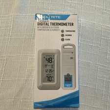 AcuRite Wireless Portable Weather Station Digital Thermometer, White - 00826HD3