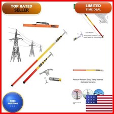 20Ft Telescopic Hot Stick 220KV Telescopic Insulated Rescue Hook/Pole