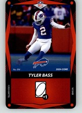 Tyler Bass - 2024 UNO Elite Core Edition - Red - #016 - Football