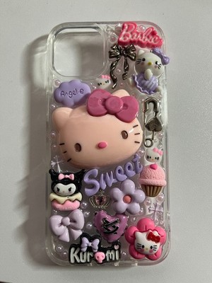 iPhone 13 Hello Kitty Kuromi Junk Case Pink Purple