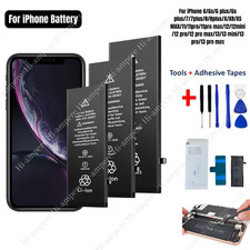 100 Replacement Battery For i Phone 6 7 6 Plus 8 XS XR 11 12 13 14 15 Tools LOT