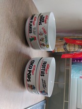 4 x Kelloggs Vintage Ceramic Cereal Bowls, 1987. Coco Pops And Others.