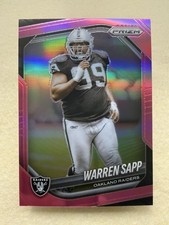 Warren Sapp -2025 Panini Prizm -Pink Prizm Refractor #212 -Raiders