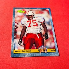 Will Shields .. ROOKIE .. Nebraska / KC Chiefs ..1993 Classic Draft Card 13. rookie card picture