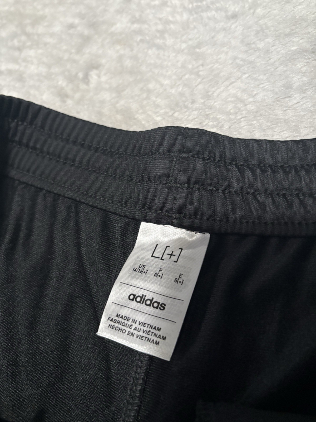 New Adidas Mens Boys Large 14/16 Black White Striped Joggers Sweatpants thumbnail 7