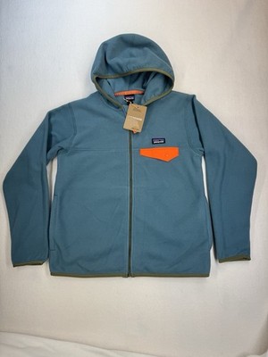Patagonia Kids' Micro D Snap-T Fleece Jacket Wetland Blue NWT Size Large