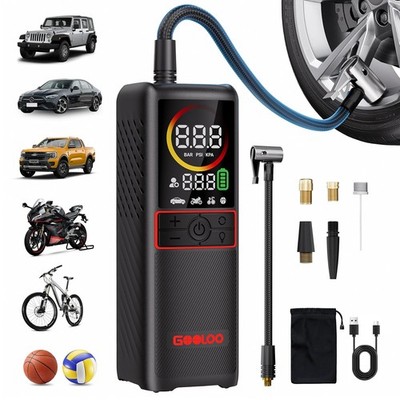 160PSI Portable Air Compressor Tire Inflator Pump for Car Tires GOOLOO GT160