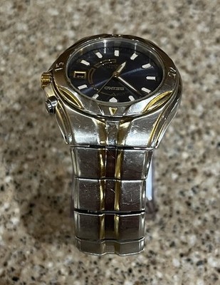 Seiko Kinetic 100M Two-Tone Blue Sunburst 5M62-0D30 | New